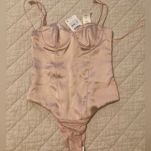 NWT ZARA SATIN BODYSUIT